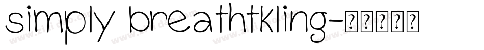 simply breathtkling字体转换